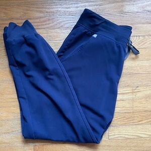 Figs Small Petite Zamora Jogger Scrub Pants Navy